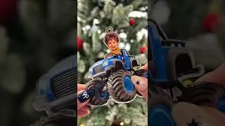 Custom Face Kid Riding Monster Truck | Gifts For Toddler, Kids | Personalized Acrylic Photo Ornament