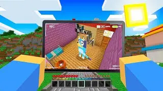 ESPIO A BLUEY CON CÁMARAS OCULTAS EN MINECRAFT 😂