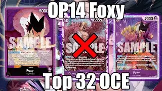 [OP14] OCE Top 32 Foxy Deck Interview | One Piece Card Game