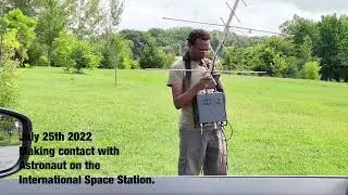 Voice contact with NA1SS abroad the International Space Station.