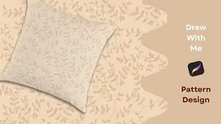 Drawing a seamless 👩🏼‍🎨 half drop pattern in procreate! Beginner friendly 🎨