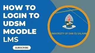 How to login to UDSM Moodle LMS