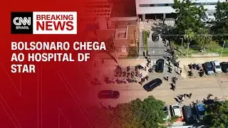 Veja momento em que carro com Bolsonaro chega ao hospital no DF | LIVE CNN