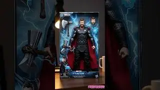 action figure of Thor inside a collectible toy packaging #shorts #thor
