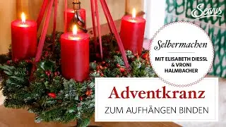 Adventskranz binden Schritt für Schritt