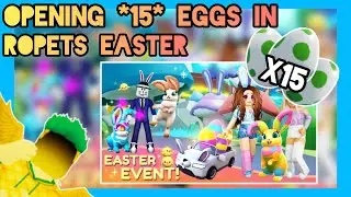 Opening 15 Eggs To Get The Bunny Pet In RoPets | Roblox RoPets