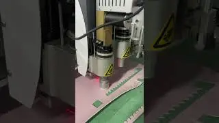 Oscillating knife cutting machine for rubber cutting