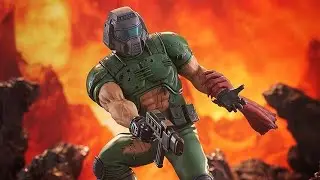 Pop up parade Doom Marine Statue Review - Classic Doomguy