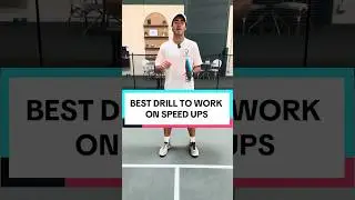 Speed up combo drill! Great way to improve speed ups! #pickleballtips #pickleball