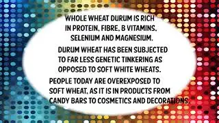 DURUM FLOUR FACTS
