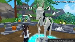 NEW SKELETON HALLOWEEN HORSE IN HORSE VALLEY ON ROBLOX|HOW TO GET IT|horse valley roblox♡