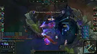 North America Best Region Aurelion Sol Quadrakill & Steal Baron Nashor | League of Legends