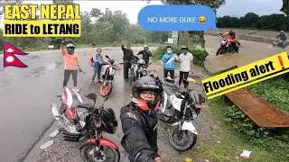 Duke Struggling in Water Crossing 😱 || Big ride to East Nepal - Jante, Letang