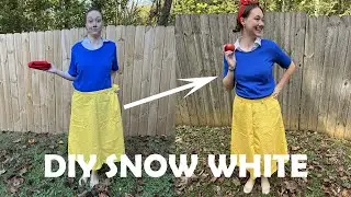 DIY Halloween Costume Snow White | Last Minute Easy Halloween Costume for Women