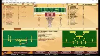 Football Mogul 22 # 1 Chicago Bears at Los Angeles Rams