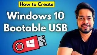 How To Make Windows 10 Bootable USB - (Hindi)
