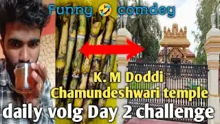 Mini vlog 2 challenge| Karnataka ✅ #mandya# Chamundeshwari temple K m doddi 2026 #abhilocalkannada 