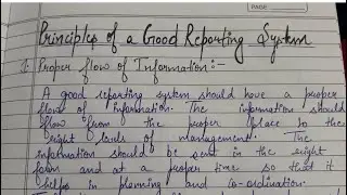 Principles of a Good Reporting System | Reporting |