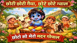  छोटी छोटी गैया छोटे छोटे ग्वाल । Chote chote gaiya chote chote gwal | Little Krishna songs| 