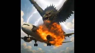 Sky Terror: Giant Monster Bird Attacks Airplane#monsterattack