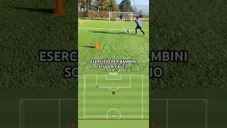 ESERCIZIO PER BAMBINI ⚽️ #calcio #tiro #migliorare #tecnica #football #allenamento #soccer #skill