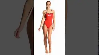 Dolfin Lifeguard Varsity Solid Female String Back One Piece Swimsuit | SwimOutlet.com