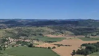 Nonette, vue depuis les  ruines du ch&acirc;teau.
