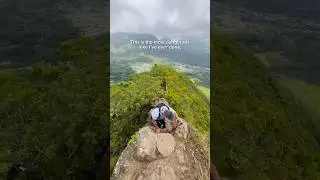 Olomana Three Peaks Hike in Oahu, Hawaii. (First Peak) #oahuhikes #hawaii