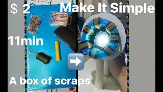 Iron Man Arc Reactor DIY - Everyone can make it - Easiest Arc Reactor DIY - $2 - 11 mins