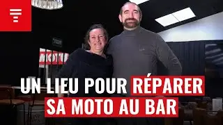 Ce garage moto collaboratif fait aussi bar : ce couple ouvre un commerce hybride in&eacute;dit en Bretagne