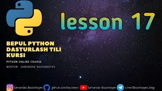 #17.py_kurs_Ma’lumotlar oqimini boshqarish. Sikllar(For loops)