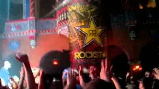 Steve Aoki and Datsik Concert 2012- Balcony Jump to Crowd Surfing Raft