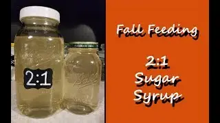 Fall Bee Feeding ~ 2 to 1 Sugar Syrup