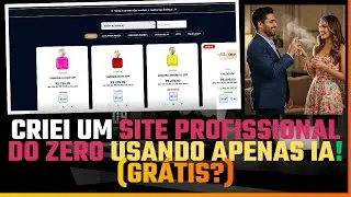 SITE PARA E - COMMERCE: CRIEI UM SITE PROFISSIONAL DO ZERO USANDO APENAS IA!