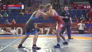BRONZE GR - 76 kg: I. TAKACS (HUN) df. S. SZYMONOWICZ (POL) by VPO1, 5-1