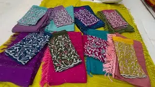 130/-‼️wholesale Designer Fancy sarees in chickpet Bangalore😍single saree courier available