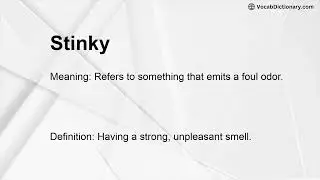 Stinky Meaning