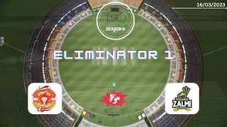 Eliminator 1 | Islamabad United VS Peshawar Zalmi | PSL Season 8 2023 | Cricket 22 PC Gameplay