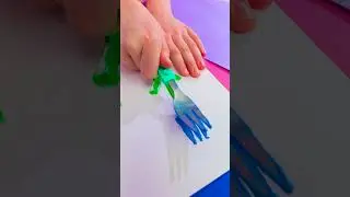 FLOWERS FOR MOM! 🍴🌸 Watch Girl Use a Fork to Create Stunning Flowers! #shorts