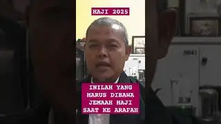 HAJI 2025 PERSIAPAN BARANG BAWAAN SAAT WUKUF DI ARAFAH  #haji #wukuf #arofah