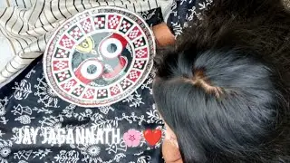 Jagannaatha lippan art ❤️🌸#jayjagannath #jagannathpainting 