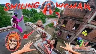 7 SPIDERMAN Vs SMILING WOMAN REAL LIFE ESCAPE 202.0 (Horror Parkour Pov Short) | Mystery POV
