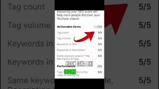VIDIQ SEO Secore 100 Trick ?
