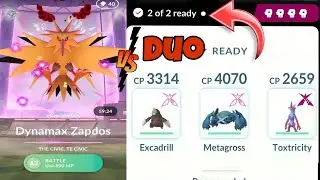 DUO Dynamax Zapdos Raid Easily in #pokemongo