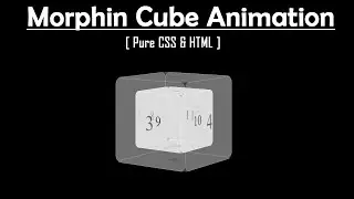 Morphin Cube Animation effect using HTML & CSS