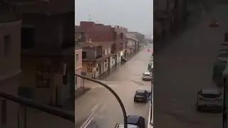Flash floods due to heavy rainfall in #Montroy, Valenciana, Spain  #flashflood #perte #flood #dana