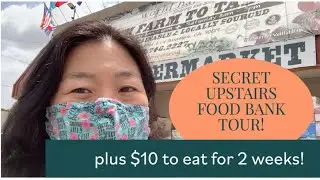 🌶🥒🍊$10 Food Bank Visit! 🥑🌽🍋 FOOD! Carpets! We went to the SECRET UPSTAIRS of World Harvest Food Bank