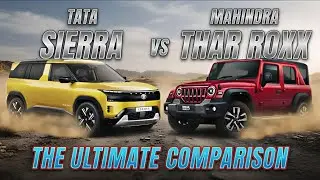 Tata Sierra vs Mahindra Thar Roxx | SUV Comparison | Features, Price, Mileage & Off-Road Review