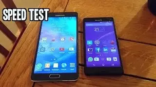Galaxy Note 4 VS Xperia Z3 Compact - Speed Test