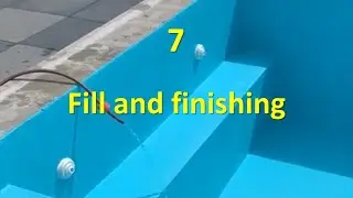 7   Fill and finishing   Build a concrete pool yourself